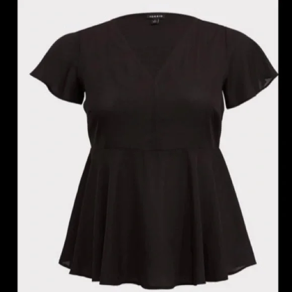 🆕❤️Torrid- Babydoll Georgette Flutter Sleeve Blouse - Picture 3 of 10